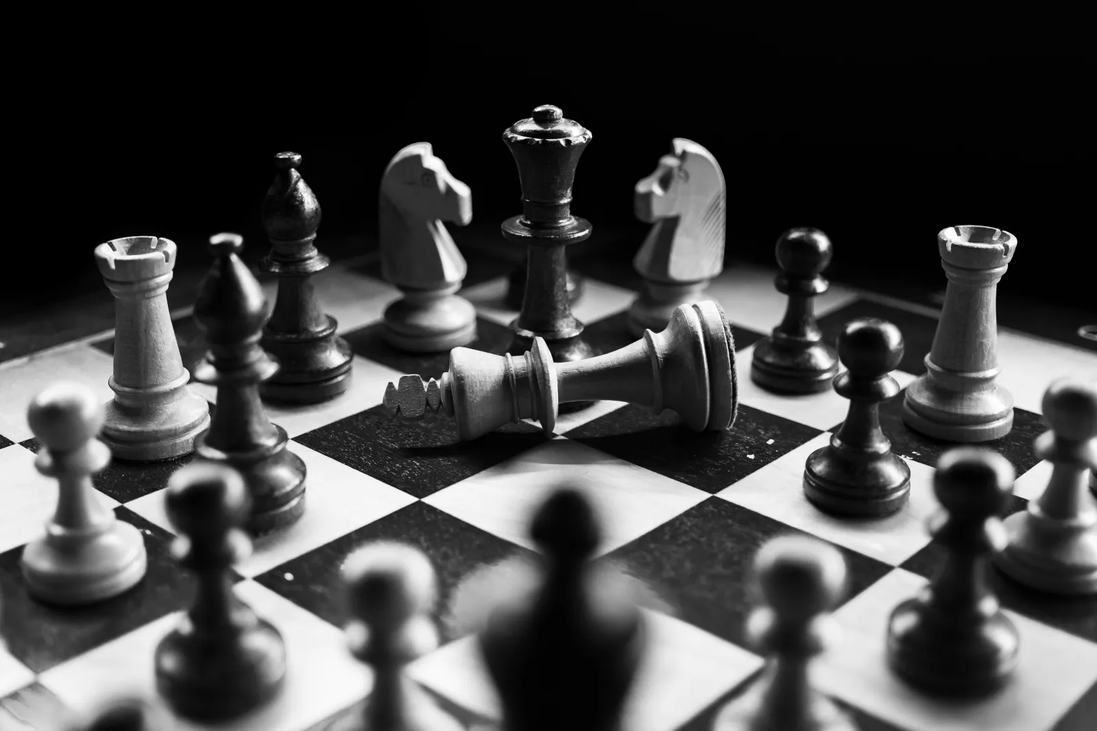 Chess pieces representing strategy and execution